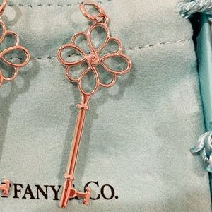 Brand new Tiffany diamond silver Key